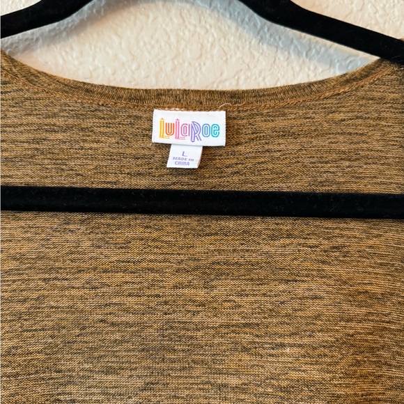 Lularoe orange and black weathered sleeveless duster size L - Picture 4 of 6